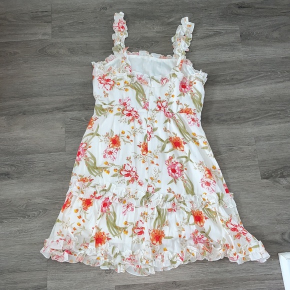 Pink Lily “Life is Beautiful” floral dress sz L - Picture 5 of 8